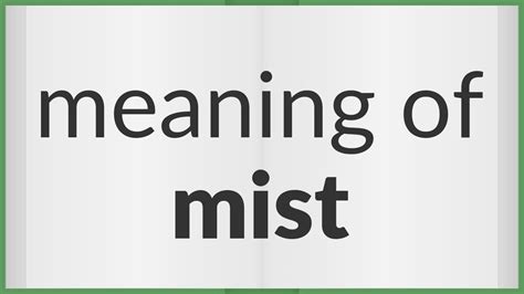 MIST Meaning in Tagalog .
